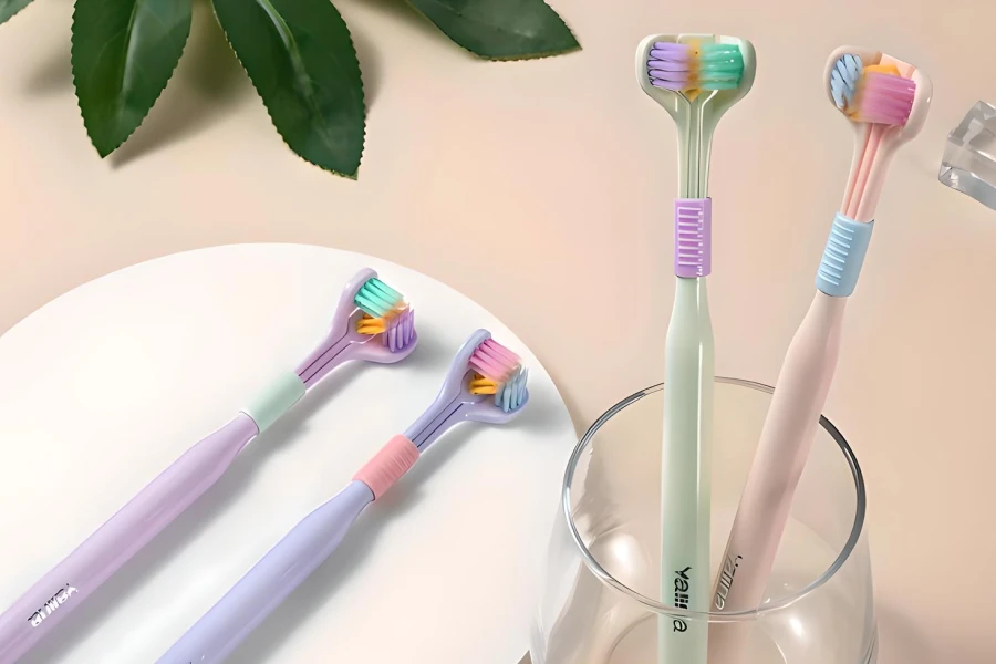 Triple-Sided Ultra-Fine Soft Bristle Toothbrush